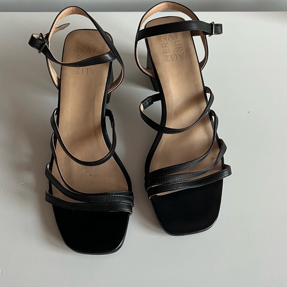 Naturalizer Black Strappy Sandals - Picture 1 of 3